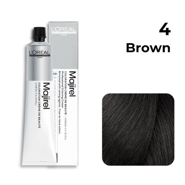 L’oreal Professionnel Majirel Hair Color No 4 Brown (100g)
