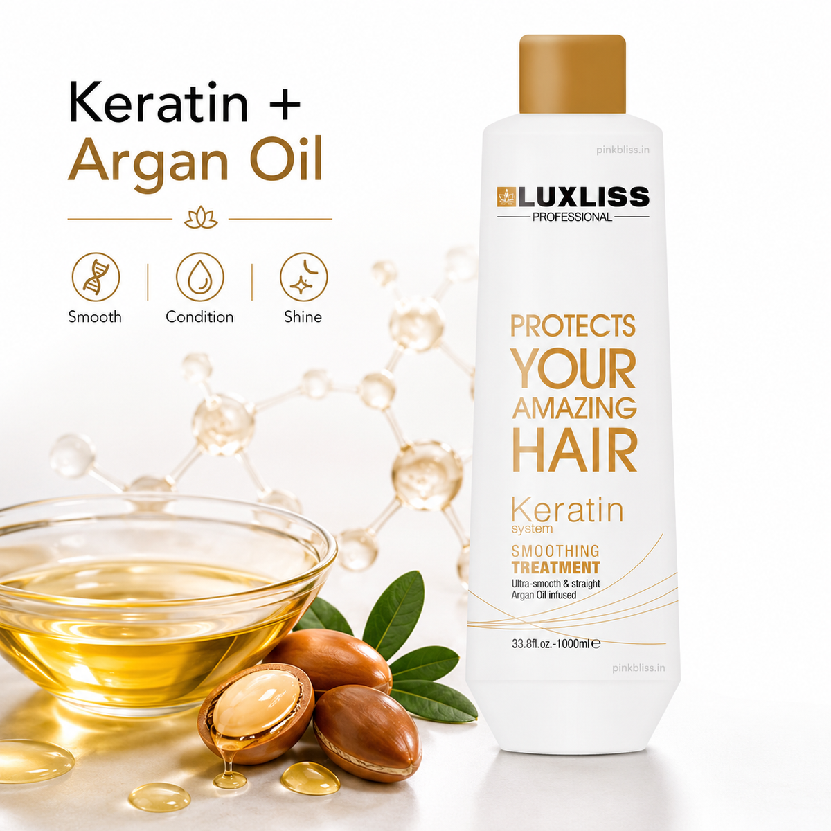 Luxliss Professional Keratin Smoothing Treatment 1000ml