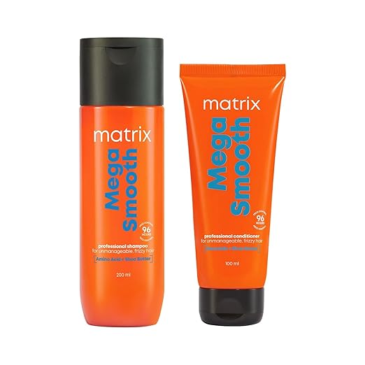 Matrix Mega Smooth Shampoo 200ml & Conditioner 100ml Combo