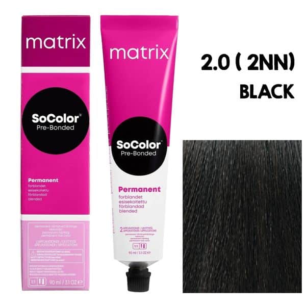Matrix SoColor 2.0 2NN Black Permanent Hair Color