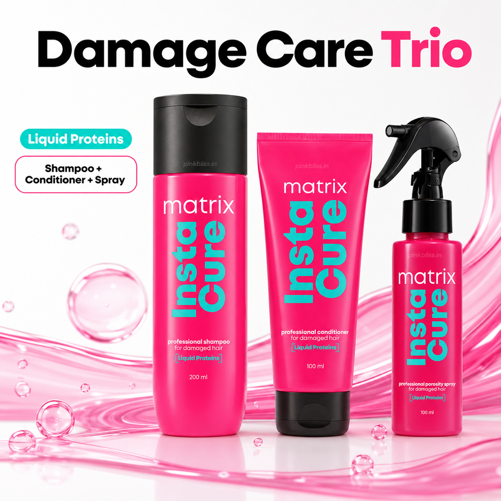 Matrix InstaCure Liquid Protein Shampoo Conditioner & Porosity Spray Trio