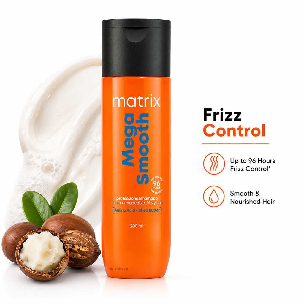 Matrix Mega Smooth Shampoo for Frizzy, Dry & Unmanageable Hair 200ml