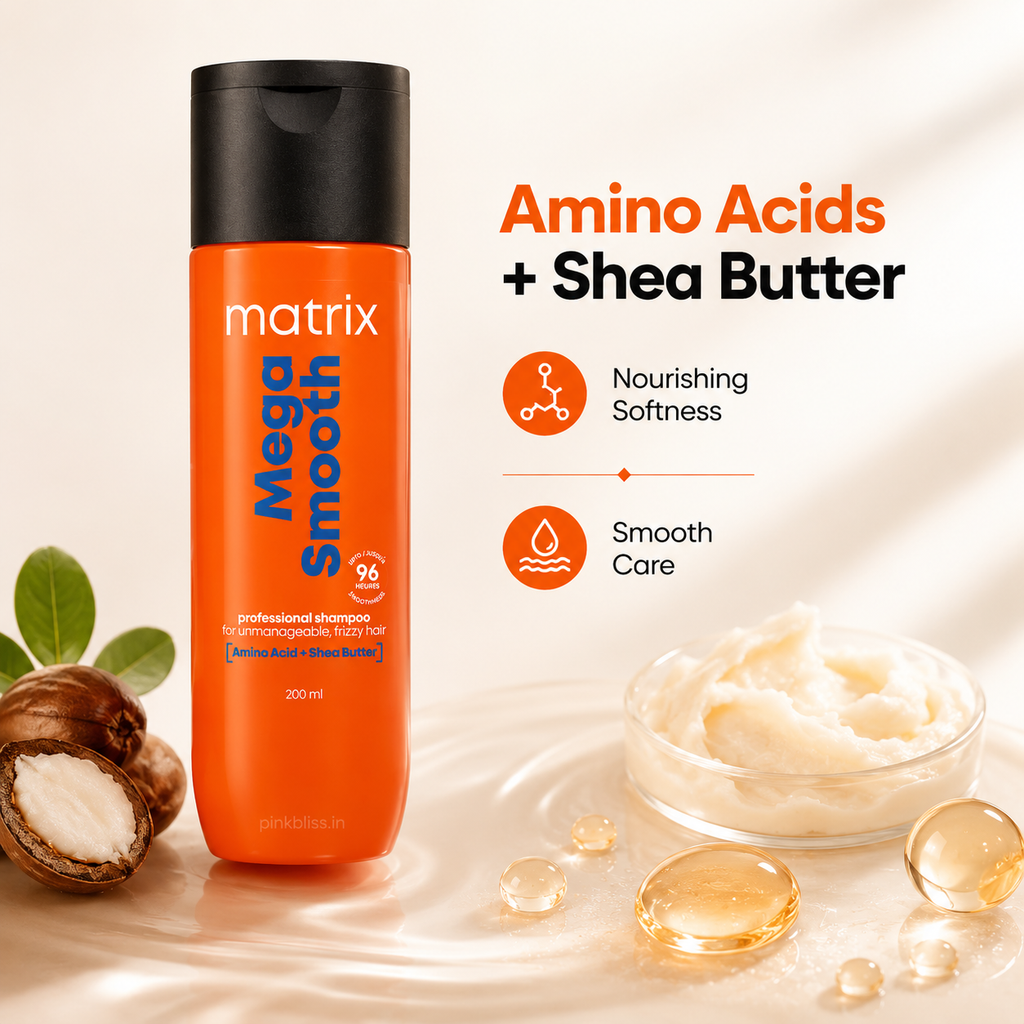 Matrix Mega Smooth Shampoo for Frizzy, Dry & Unmanageable Hair 200ml