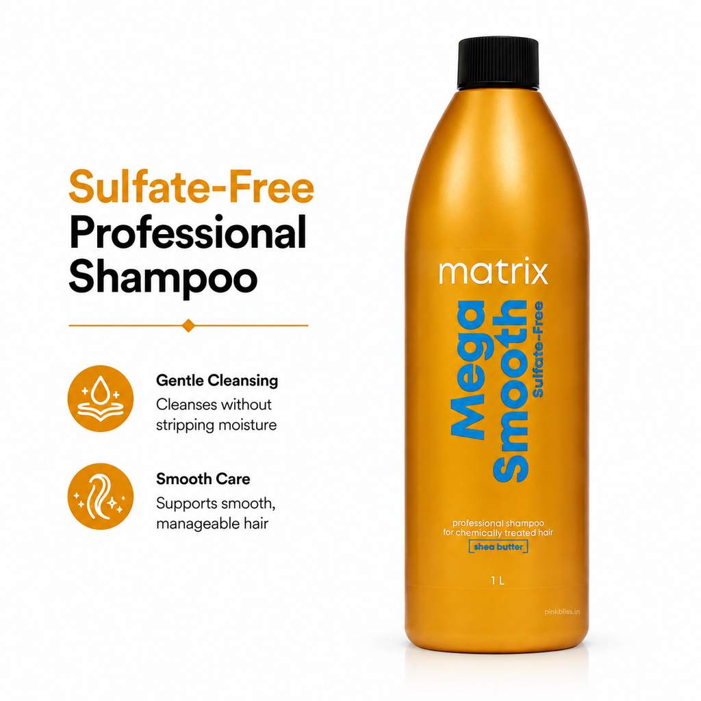 Matrix Mega Smooth Sulfate-Free Professional Shampoo with Squalane 1000ml