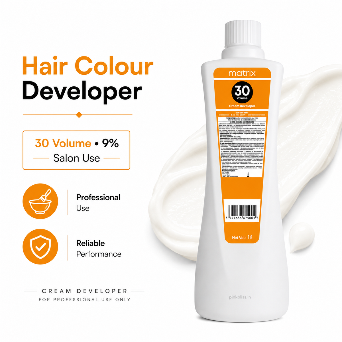 Matrix Oxydant Cream Developer 9% 30 Volume 1000ml