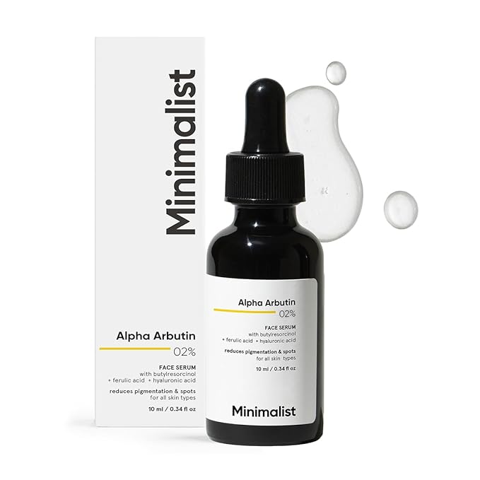 Minimalist 2% Alpha Arbutin Serum for Dark Spots & Hyperpigmentation 30ml