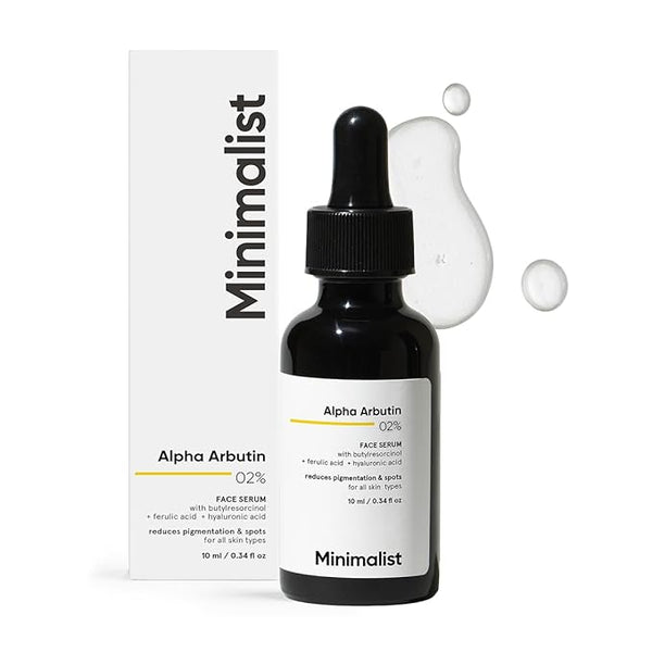 Minimalist 2% Alpha Arbutin Serum for Dark Spots & Hyperpigmentation 30ml