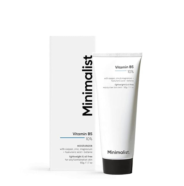 Minimalist 10% Vitamin B5 Gel Face Moisturizer for Oily & Combination Skin 50g
