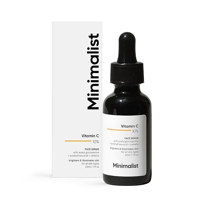 Minimalist 10% Vitamin C Face Serum for Brightening & Glowing Skin 30ml