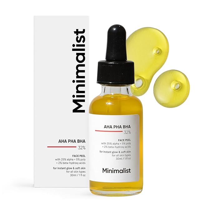 Minimalist AHA BHA PHA 32% Peeling Serum for Glowing Skin 30ml