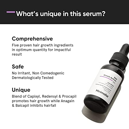 Minimalist Hair Growth Actives 18% Hair Growth Serum 30ml