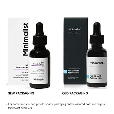 Minimalist Hair Growth Actives 18% Hair Growth Serum 30ml