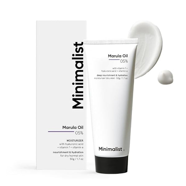 Minimalist Marula Oil 5% Face Moisturizer for Dry & Normal Skin 50g