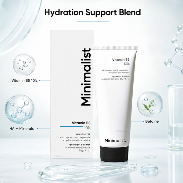 Minimalist 10% Vitamin B5 Gel Face Moisturizer for Oily & Combination Skin 50g