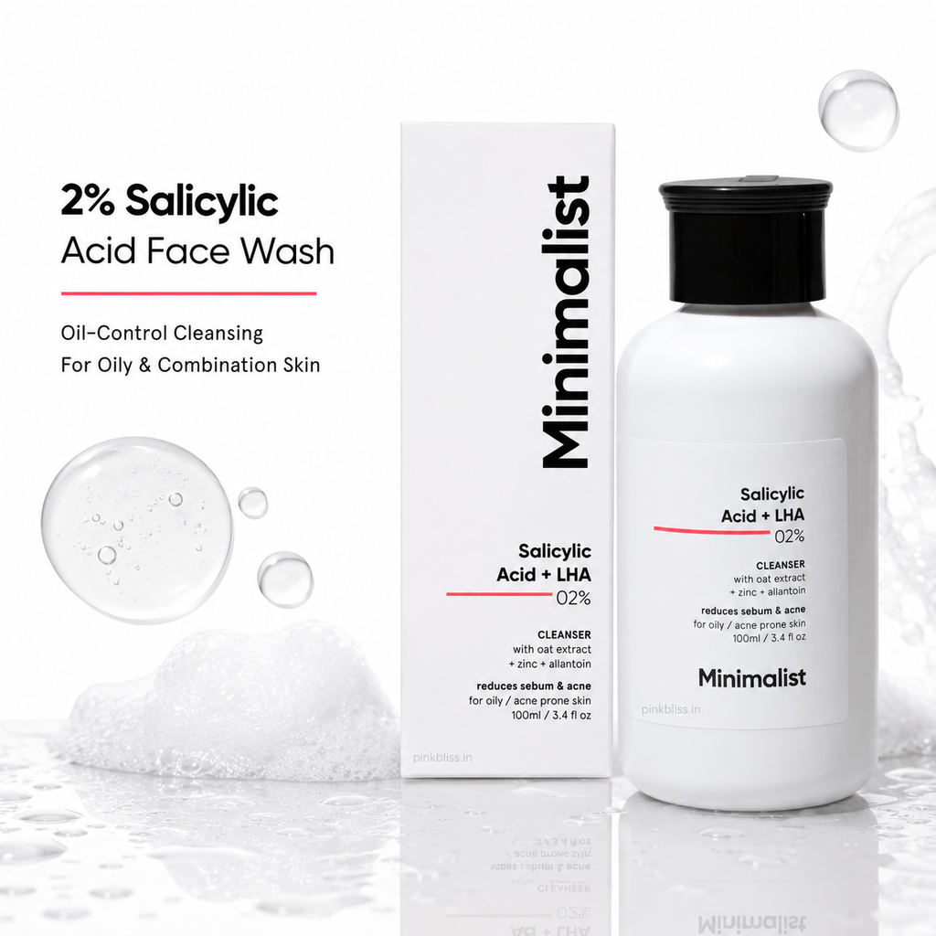 Minimalist 2% Salicylic Acid Face Cleanser for Oily & Combination Skin 100ml