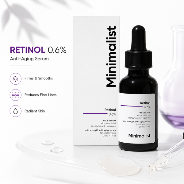 Minimalist Retinol 0.6% Anti-Aging Face Serum 30ml