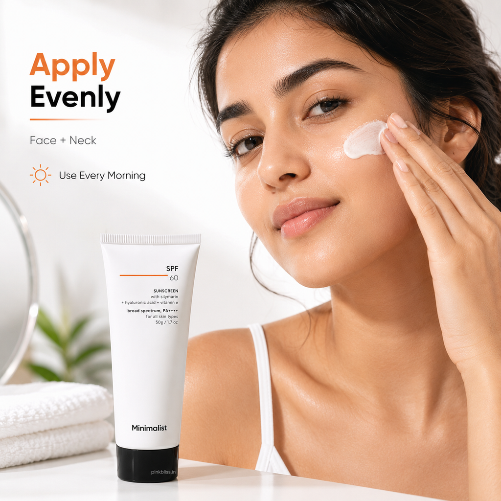 Minimalist SPF 60 PA++++ Broad Spectrum Sunscreen with Silymarin 50g