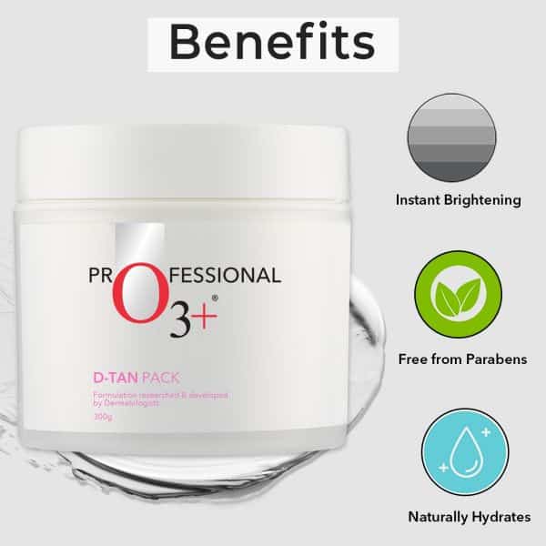O3+ Professional D-TAN Pack for Instant Tan Removal & Sun Damage Protection 300ml
