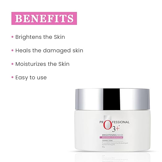 O3+ Professional Whitening Mask for Brightening, Tightening & Pigmentation Care 50g