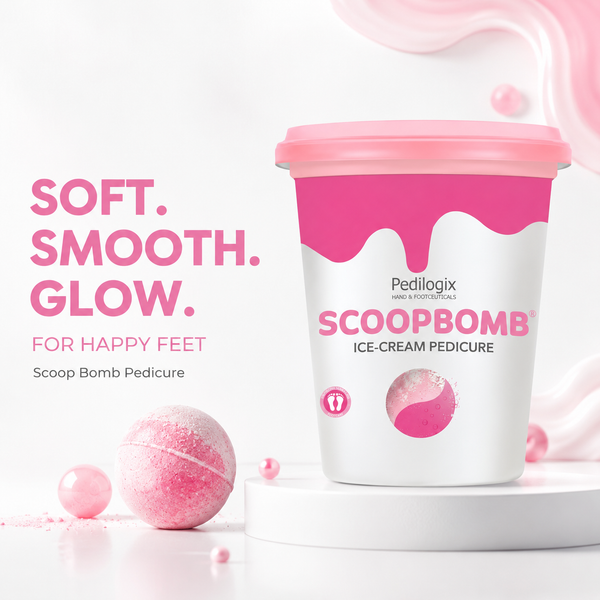 O3+ Pedilogix Scoop Bomb Pedicure Kit with Bath Bomb for Soft & Moisturised Feet 100g