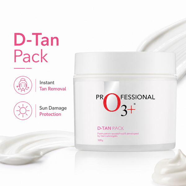 O3+ Professional D-TAN Pack for Instant Tan Removal & Sun Damage Protection 300ml
