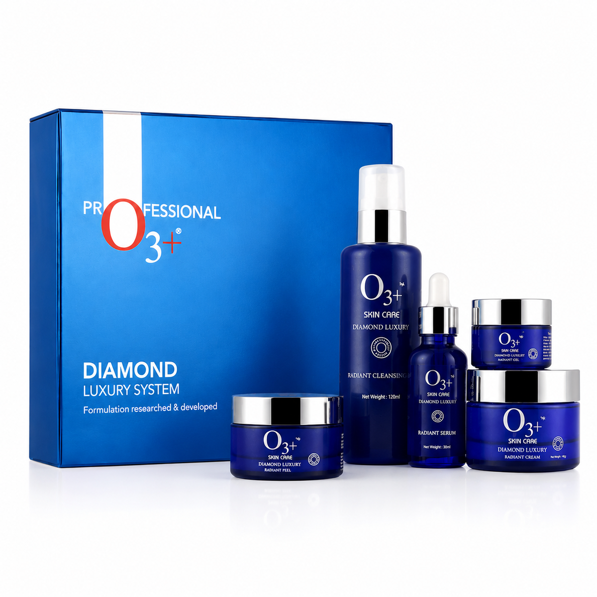 O3+ Professional Diamond Luxury System Facial Kit for Bridal Makeup & Ultra Glow Treatments 1kg