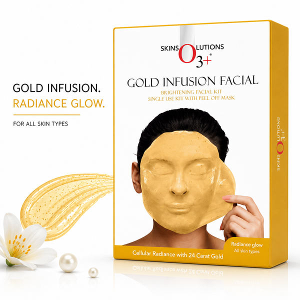 O3+ Skin Solutions Gold Infusion Peel Off Facial Kit 45g