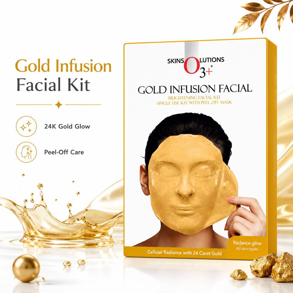 O3+ Skin Solutions Gold Infusion Peel Off Facial Kit 45g