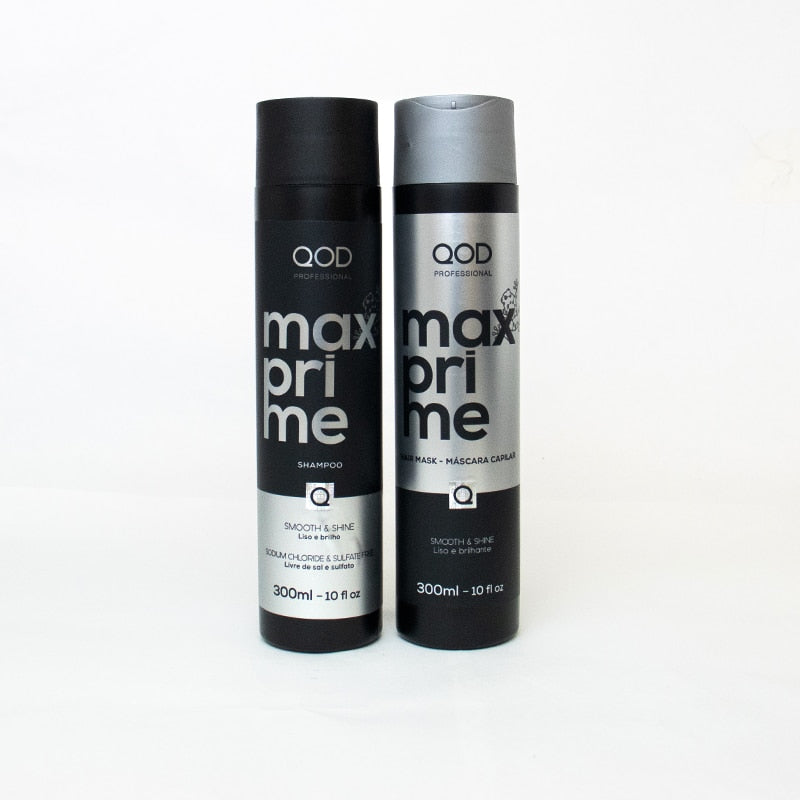QOD Professional Max Prime Shampoo & Hair Mask Combo 300ml Each