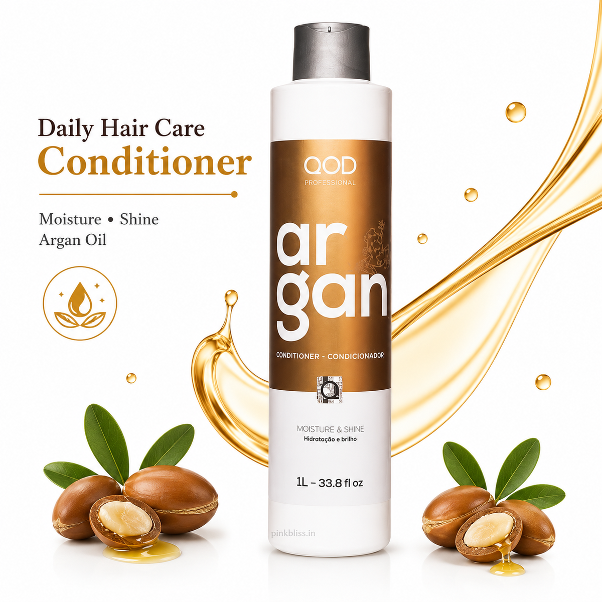 QOD Professional Argan Moisture-Shine Conditioner 1000ml