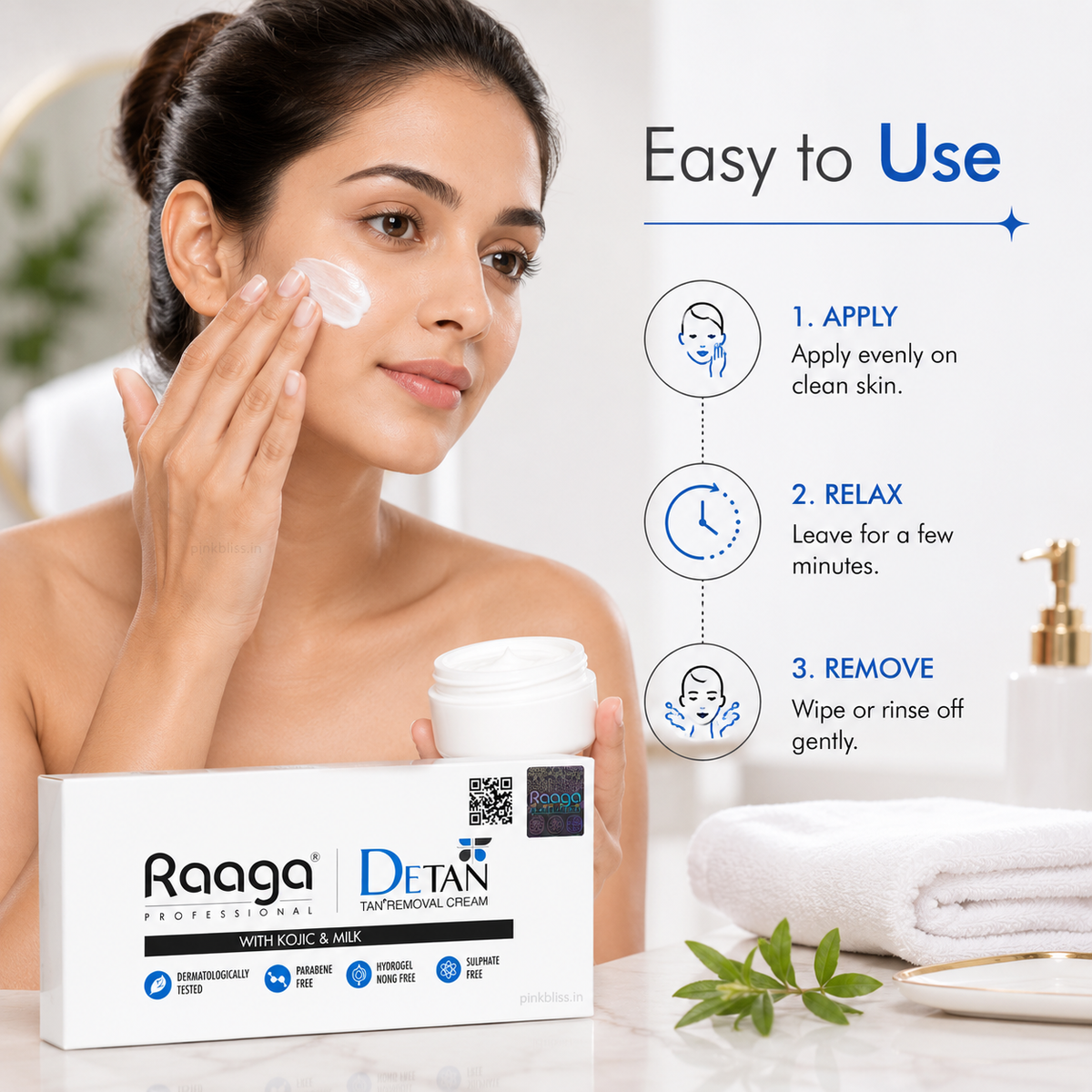 Raaga Professional De-Tan Cream 72gm