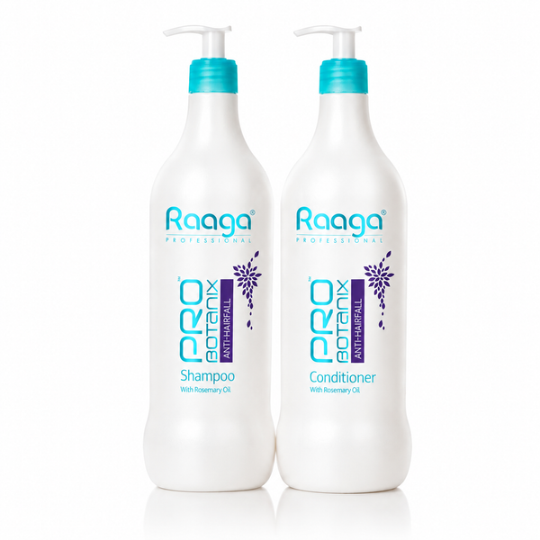 Raaga Professional Pro Botanix Anti-Hair Fall Shampoo & Conditioner with Rosemary Oil 1000ml Each