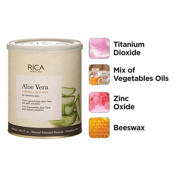 Rica Aloe Vera Liposoluble Wax for Sensitive Skin 800g
