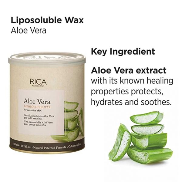 Rica Aloe Vera Liposoluble Wax for Sensitive Skin 800g