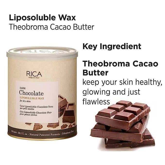 Rica Dark Chocolate Liposoluble Wax for Soft & Smooth Skin 800ml