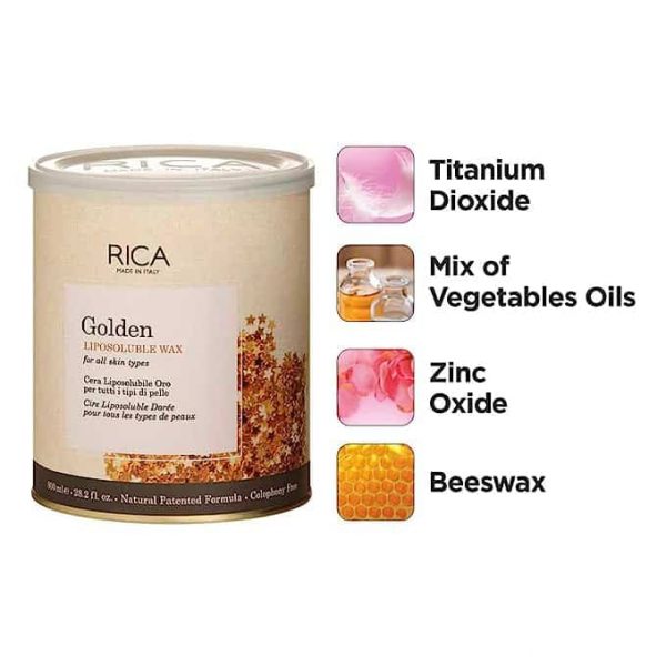 Rica Golden Liposoluble Wax for All Skin Types 800ml