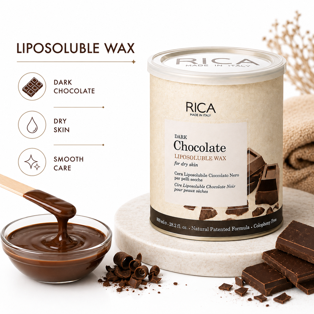 Rica Dark Chocolate Liposoluble Wax for Soft & Smooth Skin 800ml