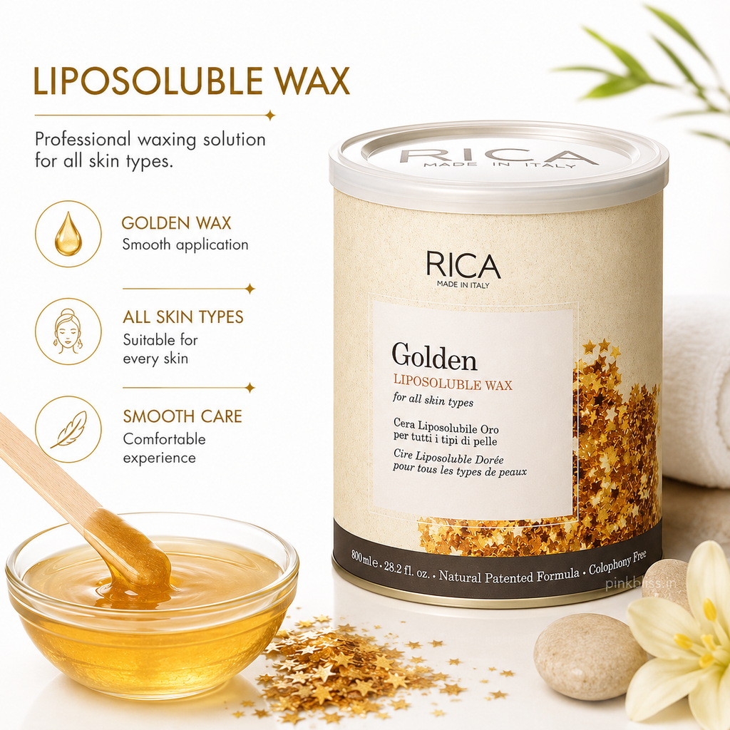 Rica Golden Liposoluble Wax for All Skin Types 800ml