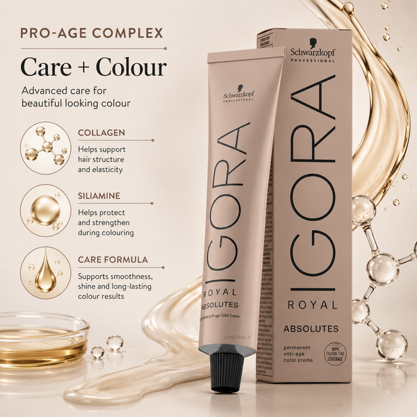 Schwarzkopf Professional IGORA ROYAL Absolutes 7-50 Medium Blonde Gold Natural Permanent Hair Color 60ml