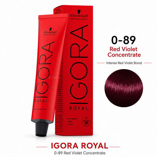Schwarzkopf Professional IGORA Royal Permanent Color 0-89 Red Violet Concentrate 60ml
