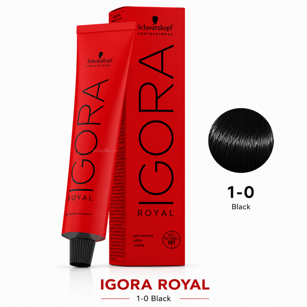 Schwarzkopf Professional IGORA Royal Permanent Hair Color 1-0 Black 60ml
