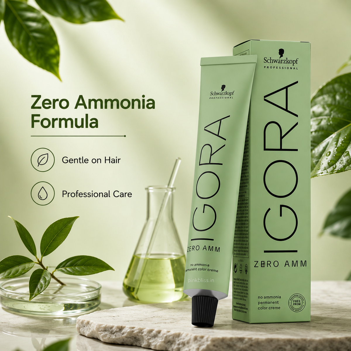 Schwarzkopf Professional IGORA Zero AMM Permanent Hair Color 1-0 Black 60g