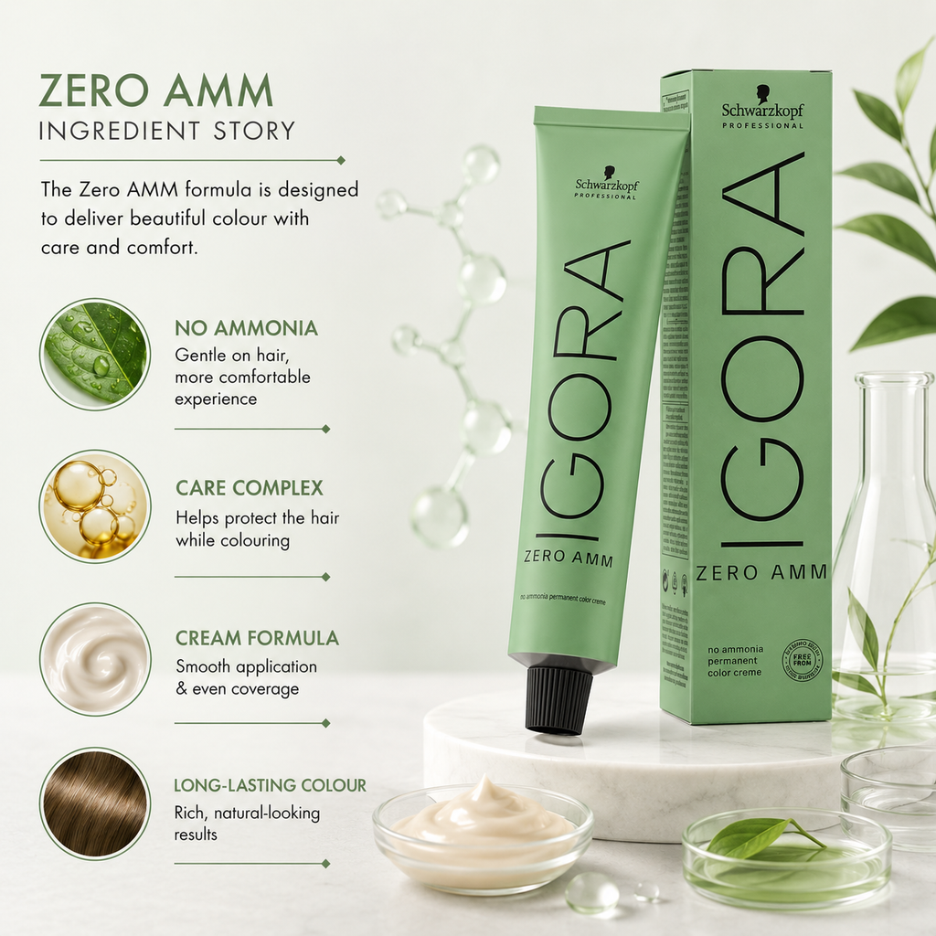 Schwarzkopf Professional IGORA Zero AMM Permanent Hair Color 5-0 Light Brown 60g