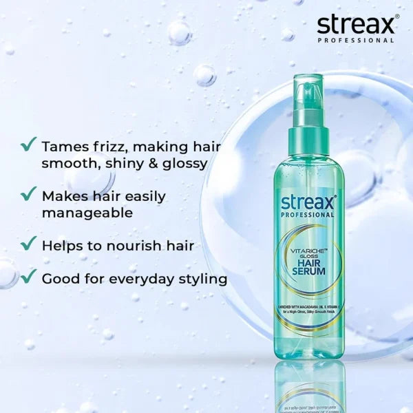 Streax Professional Vitariche Gloss Hair Serum 115ml (Pack of 3)
