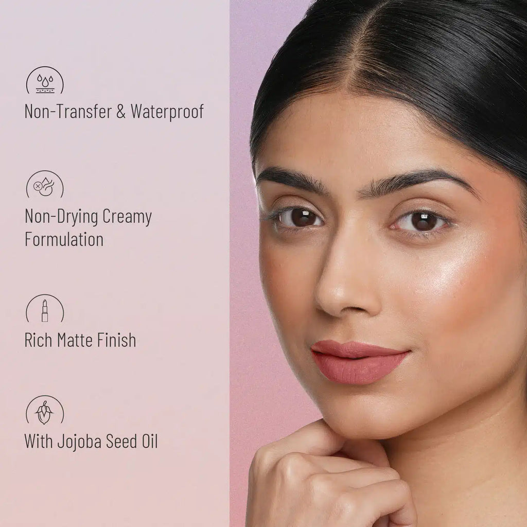 Swiss Beauty Non-Transfer Matte Lipstick | Smudge-Proof & Lightweight