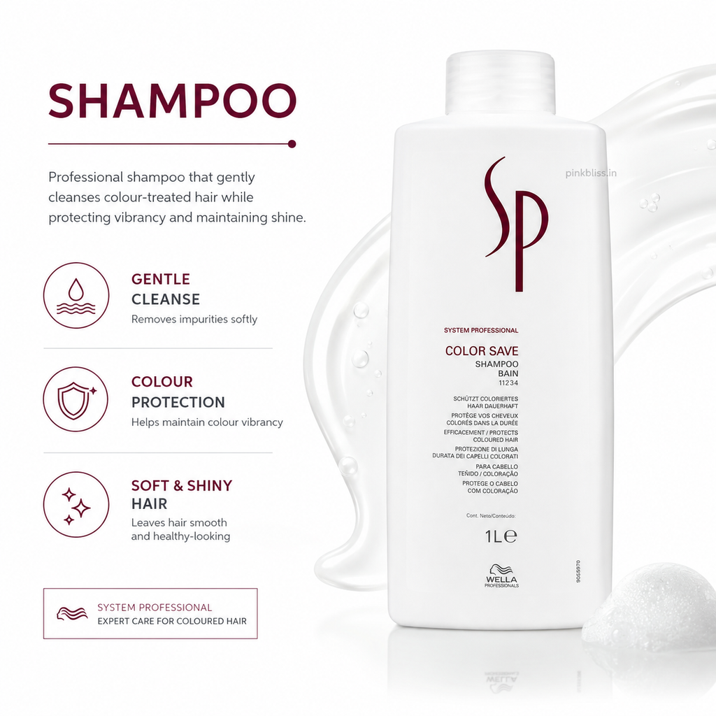 System Professional Color Save Shampoo For Colour Treated Hair Protection 1000ml