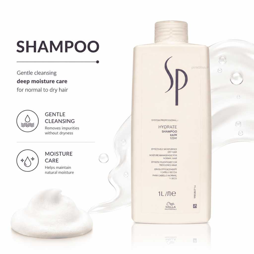 System Professional Hydrate Shampoo For Normal To Dry Hair Deep Moisture Care 1000ml