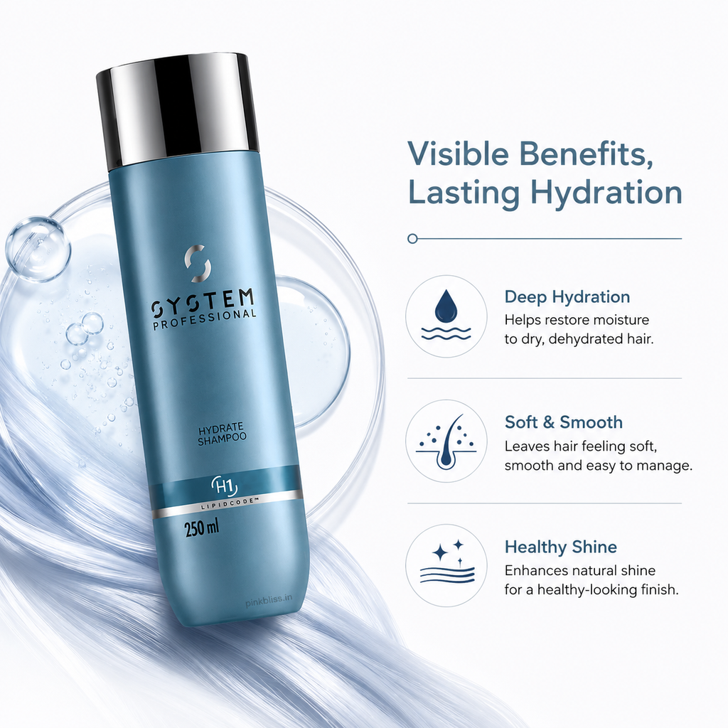 System Professional Hydrate Shampoo H1 For Dry & Dehydrated Hair 250ml