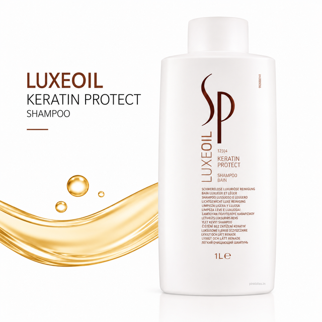 System Professional LuxeOil Keratin Protect Shampoo For Dry, Damaged & Frizzy Hair 1000ml