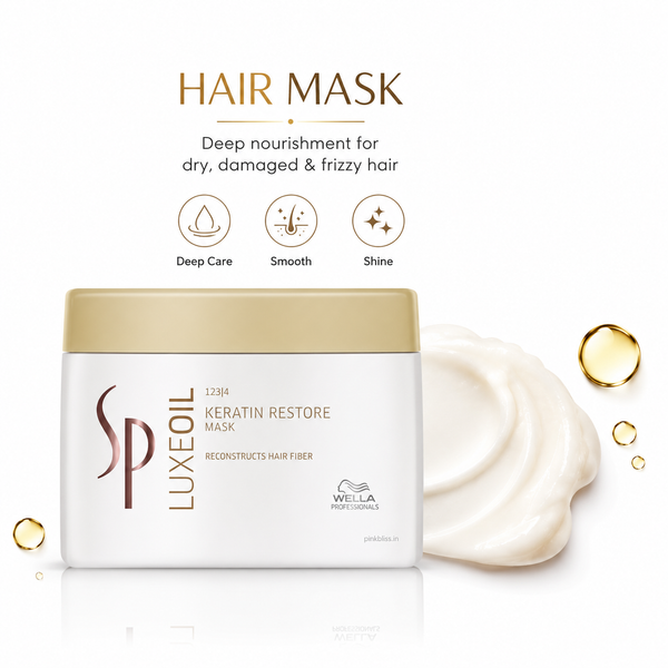 System Professional LuxeOil Keratin Restore Hair Mask For Deep Nourishment & Keratin Protection 400ml